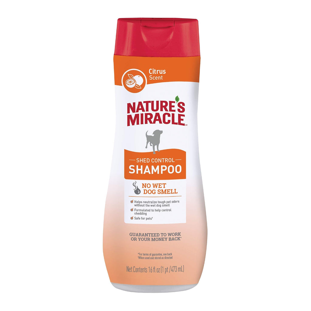 [Australia] - Nature's Miracle Shed Control Shampoo for Dogs, 16 Ounces, Citrus Scent 