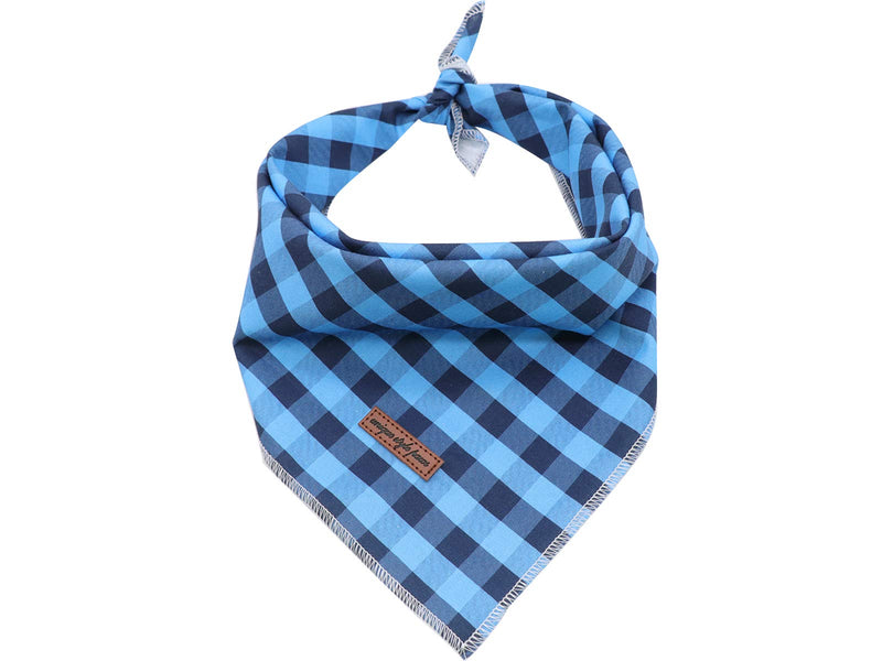 Unique style paws Dog Bandana, 1PC Washable Square Dog Scarfs for Small Medium Large Dogs Adjustable Dogs Bib Scarfs for Girl and Boy Small (Pack of 1) Black and Blue - PawsPlanet Australia