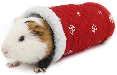 LING Guinea Pig Tunnel - Hamster Tunnel Toy Small Animal Play Tunnel,2-Way Warm Bed Pet Toy Tunnel for Hamster, Guinea Pig, Chinchillas, Mice, Rats - PawsPlanet Australia