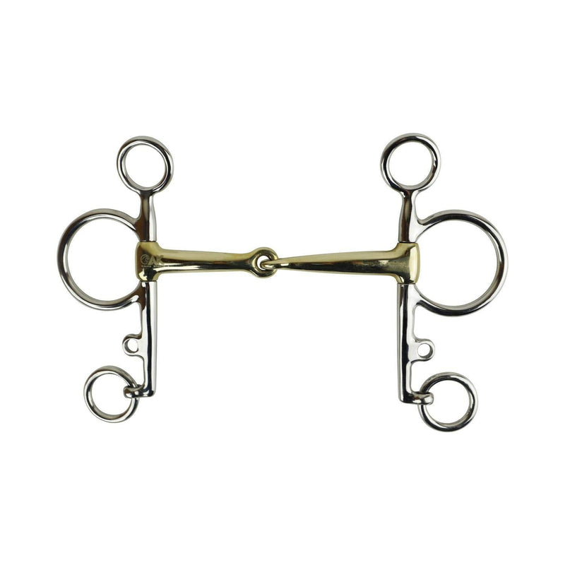 AK Pelham Horse Riding Bits with Single Joint with German Silver Mouthpiece AKRS-2613 (5.50'', German-Silver) 5.50'' - PawsPlanet Australia