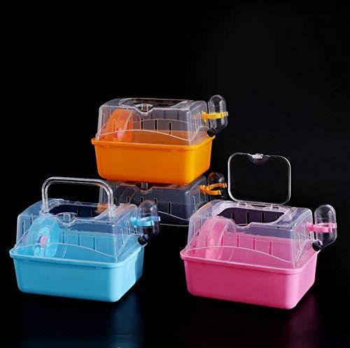 Misyue Hamster Cage Portable Carrier Hamster Carry Case Cage (Blue) - PawsPlanet Australia