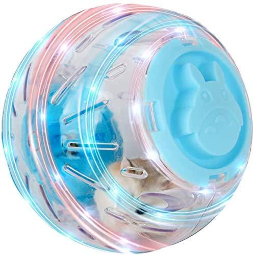 FOUUA Silent Hamster Ball, Mini Running Activity Exercise Ball Toy Transparent Hamster Ball Dog Special Toy Ball Small Animals Cage Accessories Blue - PawsPlanet Australia