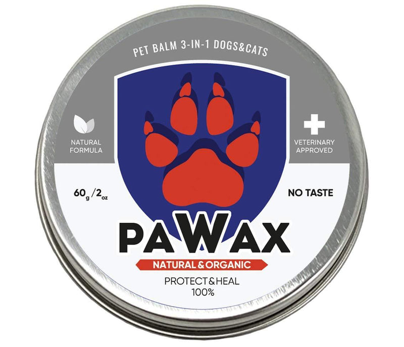 Bruno May PAW Wax Natural and Organic Protect and Heal 3-in-1 for Dogs and Cats PET Balm Veterinary Approved with Carnauba Wax, Vitamin E, Aloe 2 oz - PawsPlanet Australia