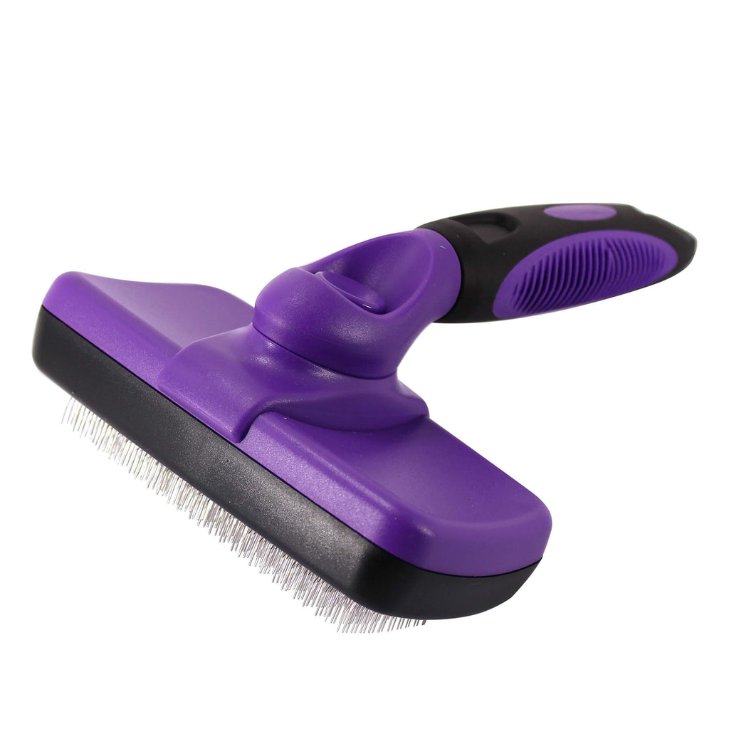 HFS (R Self Cleaning Slicker Brush Dog and Cat Brush for Shedding and Grooming - PawsPlanet Australia