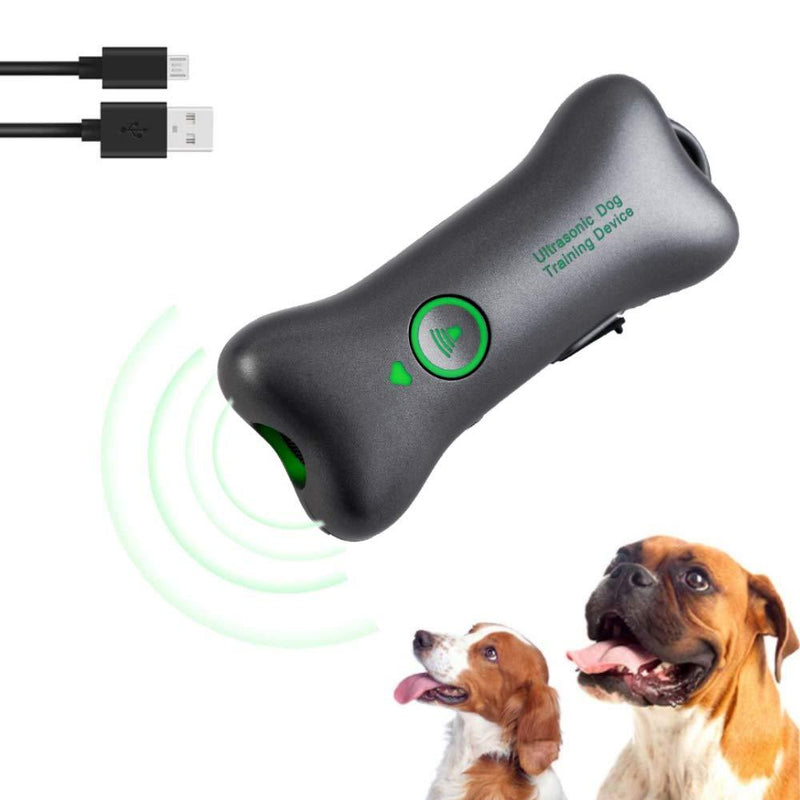 WERPOWER Anti Dog Barking Device Ultrasonic Dogs Bark Stopper, Dog Training Tool Rechargable Handheld Anti-Bark Device Safe & Human Indoor Outdoor Training For Small Large Dogs (green) - PawsPlanet Australia