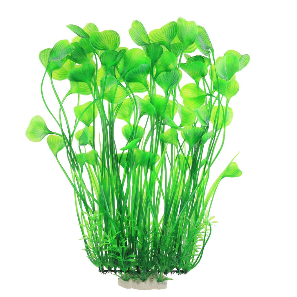 JIH Aquarium Plastic Plants Tall 16 inch, Large Artificial Plants Decoration Ornament for Fish Tank Green - PawsPlanet Australia