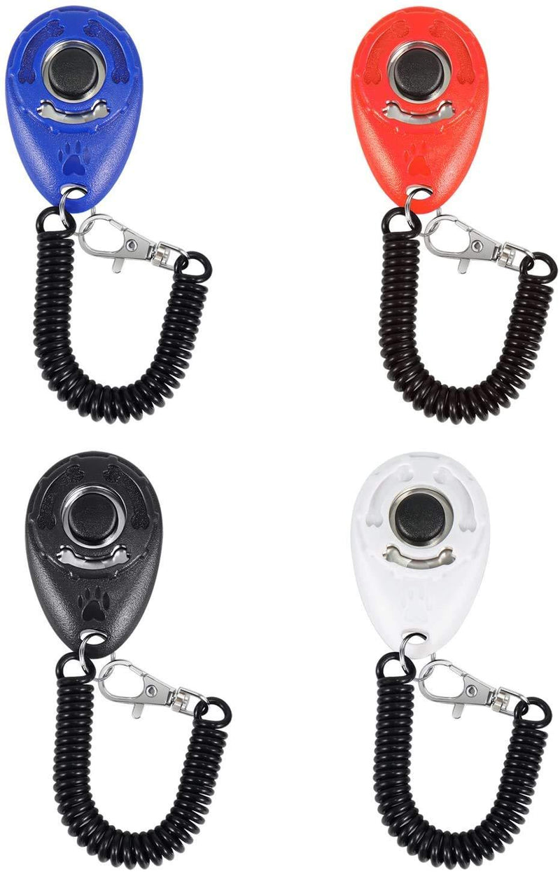 Golden Apple 4-Pack Dog Training Clicker with Wrist Strap for Pet, Puppy, Cat - PawsPlanet Australia