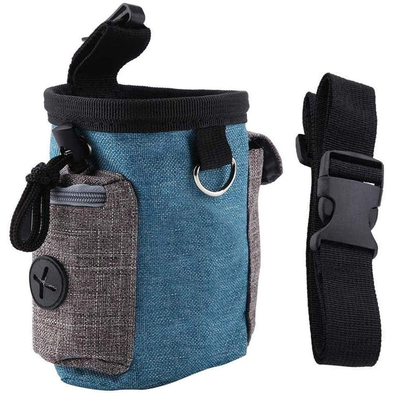 NALCY Dog Training Bag, Dog Treat Bag, Portable Puppy Treat Bag with Poop Bag Dispenser Adjustable Portable Outdoor Pouch - PawsPlanet Australia