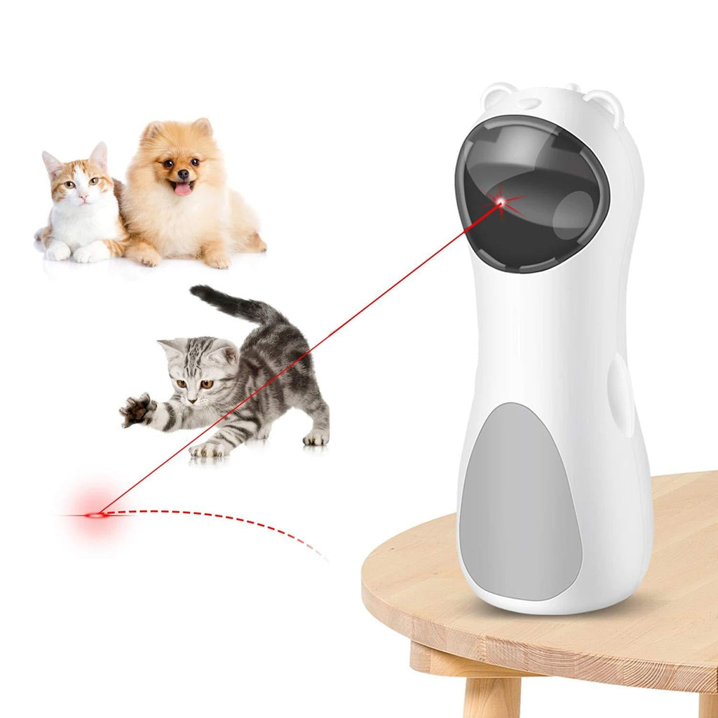 Cat Laser Toy Automatic, Interactive Cat Toy for Indoor Cats, Kitten ,Dogs, USB Charging/ Battery Powered , 5 Adjustable Cat Laser Modes - PawsPlanet Australia