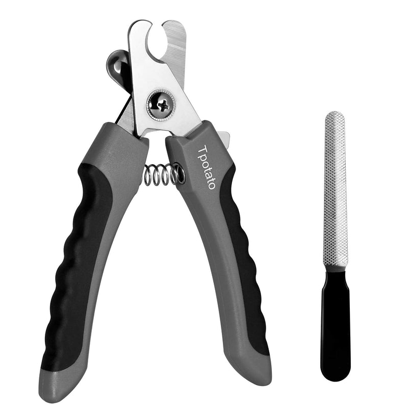 Tpotato Dog Nail Clippers, Dog Nail Trimmer Large Breed with Quick Sensor,Safari Professional cat Nail Clipper with Safety Guard and Nail File. Large(6.5 in) - PawsPlanet Australia