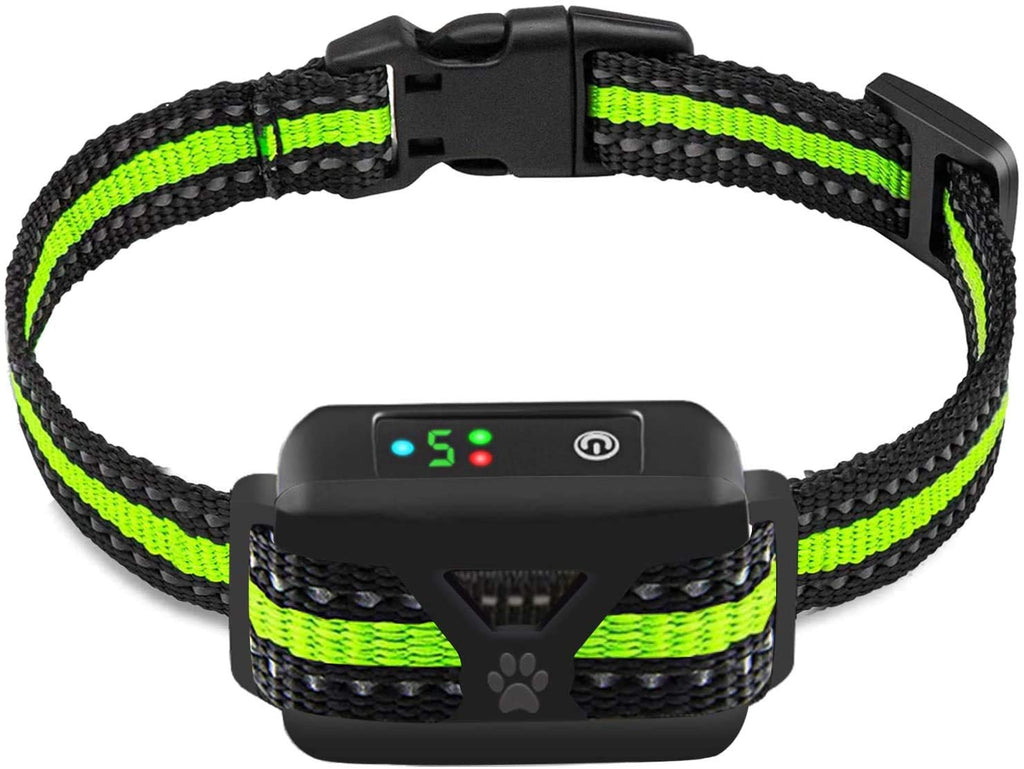 AHJDL Dog Bark Collar -5 Adjustable Sensitivity and Intensity Levels-Dual Anti-Barking Modes Rechargeable/Rainproof/Reflective -No Barking Control Dog Shock Collar for Small Medium Large Dogs black - PawsPlanet Australia