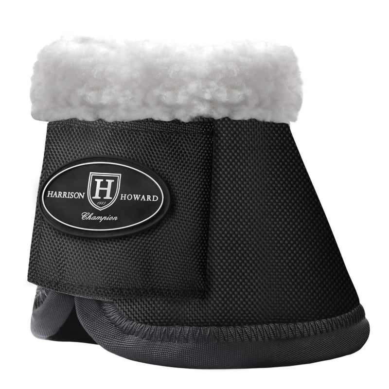 Harrison Howard Fleece All Purpose Bell Boots Medium Black - PawsPlanet Australia