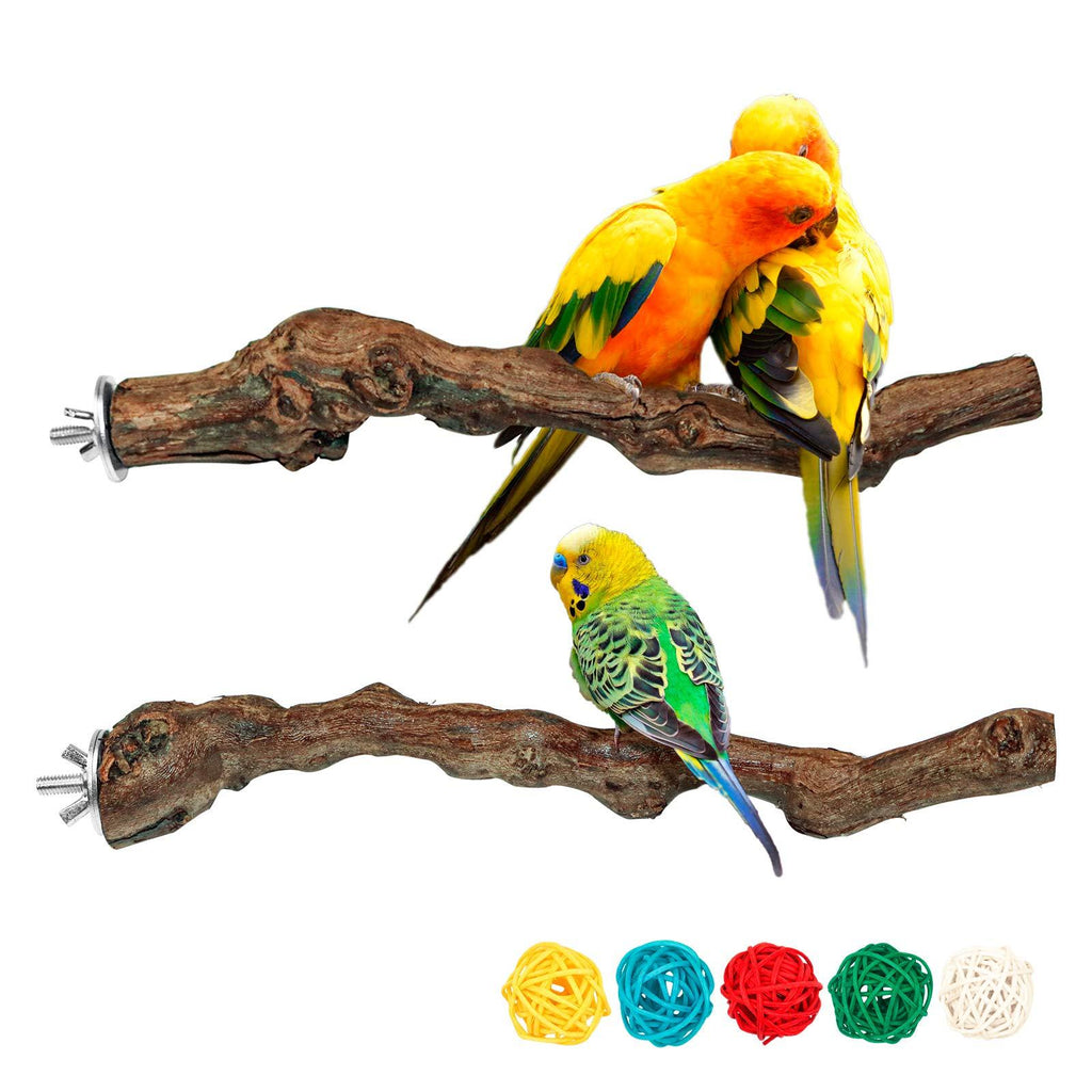 Bird Perch Stands Natural Grapevine Bird Cage Perch for Parrot Cage Accessories style-1 - PawsPlanet Australia