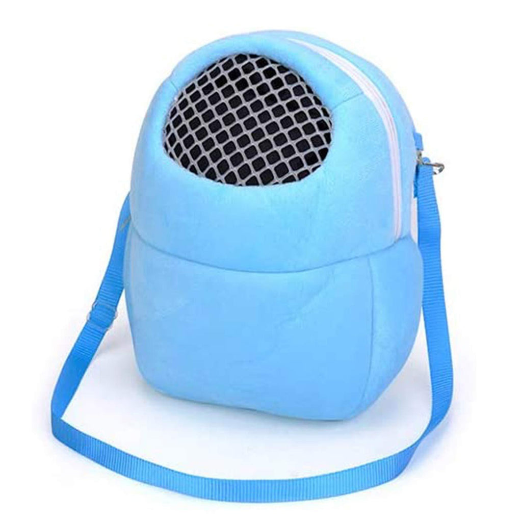 Besimple Pet Hamsters Carrier Bag Portable Outgoing Travel Backpack with Shoulder Strap for Small Pets Hedgehog, Sugar Glider, Chinchilla, Guinea Pig, Squirrel Blue - PawsPlanet Australia
