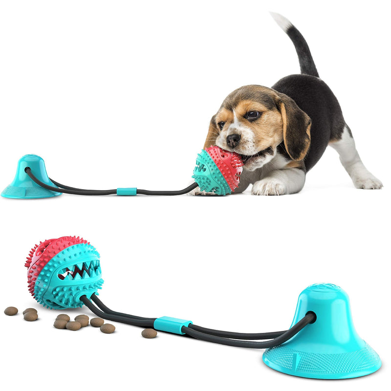 AnyPet Dog Dental Care Toothbrush Chew Toy with Food Dispenser with Suction Cup - PawsPlanet Australia