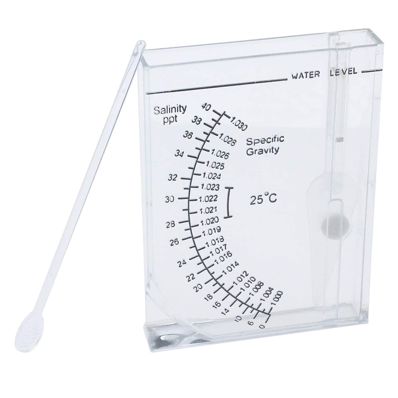 Semetall Salinity Tester Transparent Acrylic Aquarium Sea Hydrometer Salinity Meter Salinity Specific Gravity Test for Fish Tank Pond Water Saltwater Freshwater - PawsPlanet Australia