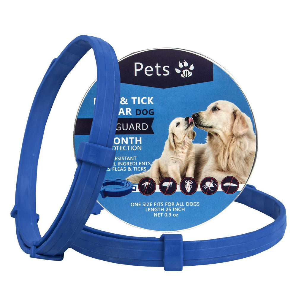 2 Pack Flea and Tick Collar for Large Dogs, 8 Month Flea and Tick Protection, Natural and Safe Tick and Flea Control for Dogs - PawsPlanet Australia
