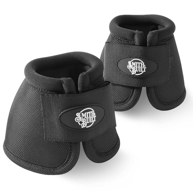 SmithBuilt Equine Hoof Overreach No Turn Ballistic Bell Boots for Horses, Black Medium - PawsPlanet Australia