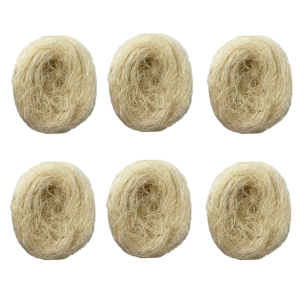 kathson Bird Nesting Materials Coconut Fiber Bird Nest Bedding Material Warm and Breathable Linen Silk for Bird Small Animals (6 Pack) - PawsPlanet Australia