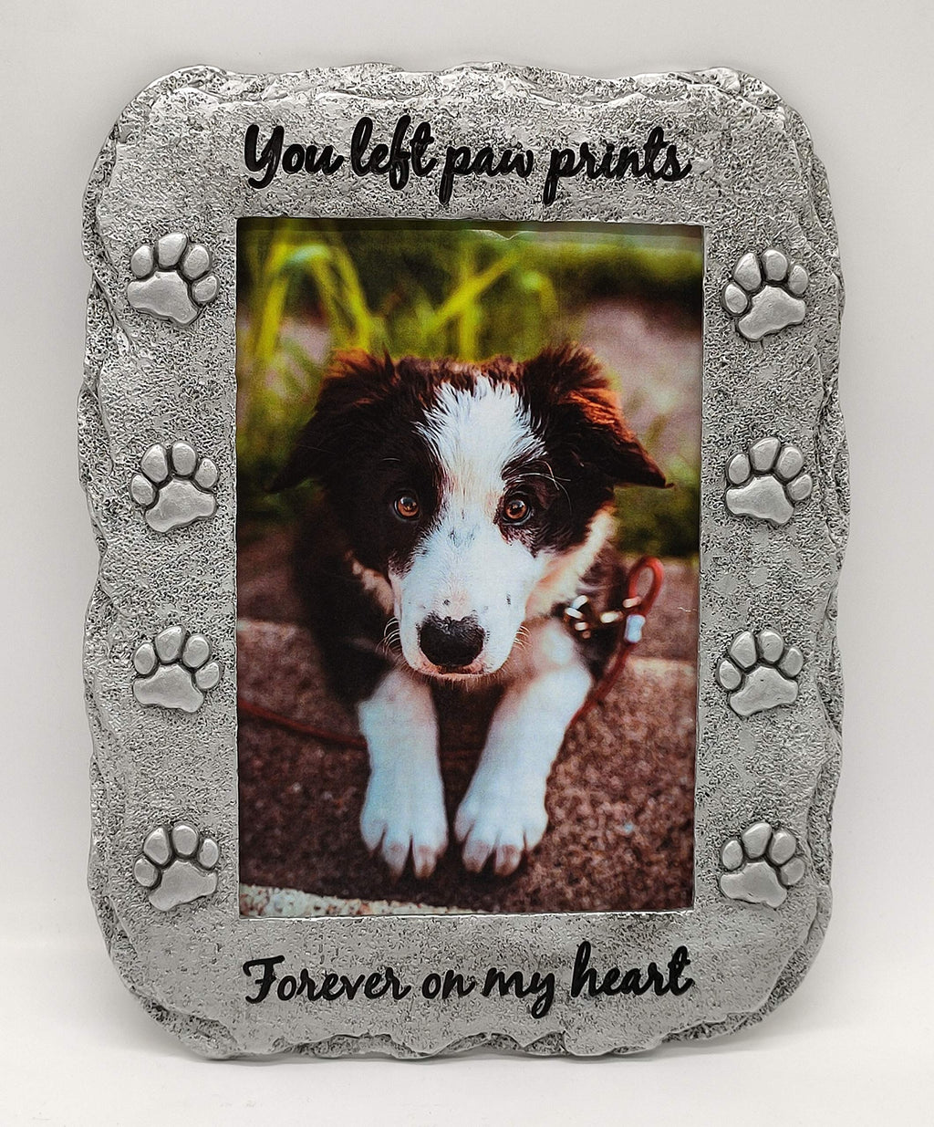 NewLifeLandia Pet Memorial Picture Frame Keepsake for Dog or Cat, Perfect Loss of Pet Gift for Remembrance and Healing Grey - PawsPlanet Australia