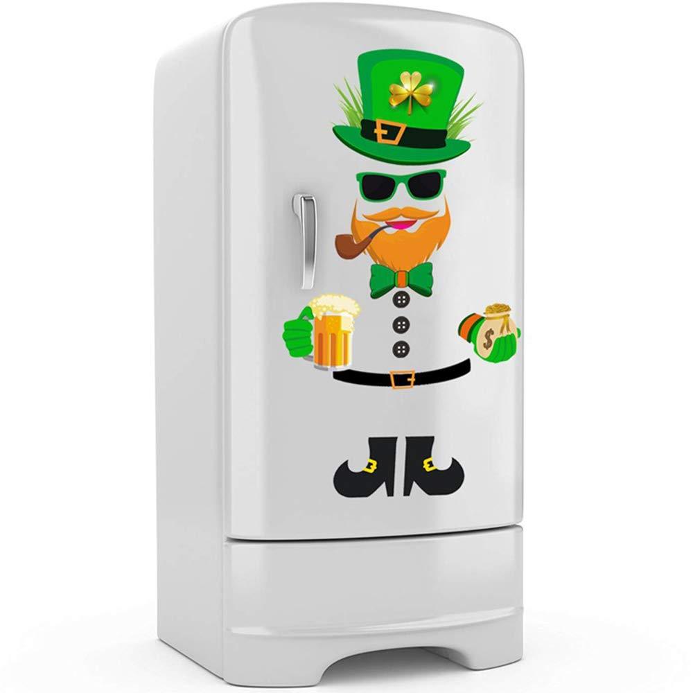 St. Patrick's Day Stickers for Refrigerator,Window and Wall,Large Leprechaun Ireland Window Clings Decal Stickers,Holiday St. Patrick's Day Decorations for Fridge,Door, Garage, Office Cabinets - PawsPlanet Australia