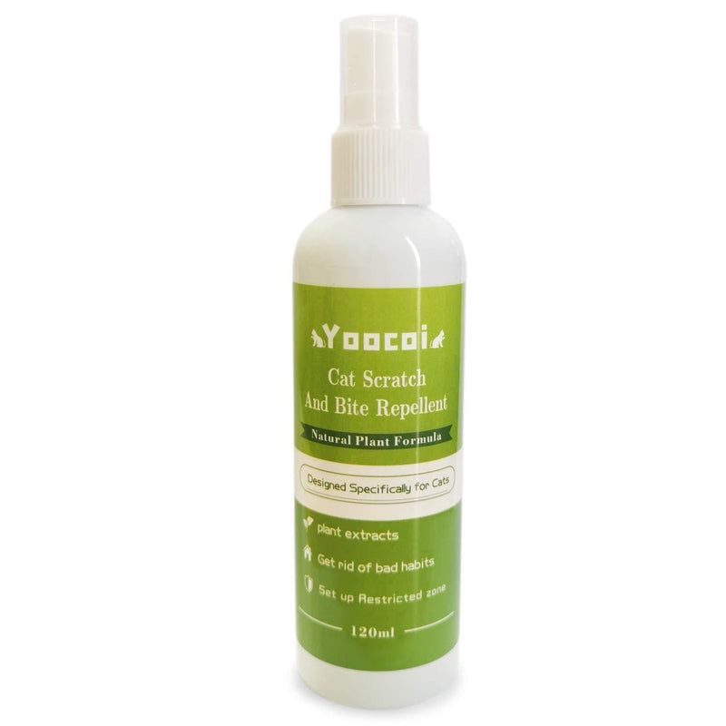Yoocoi Cat Repellent Spray | Cat Scratch Deterrent Training Spray | Anti Biting and Chewing for Puppies Kitten| 120 ml,4 oz - PawsPlanet Australia