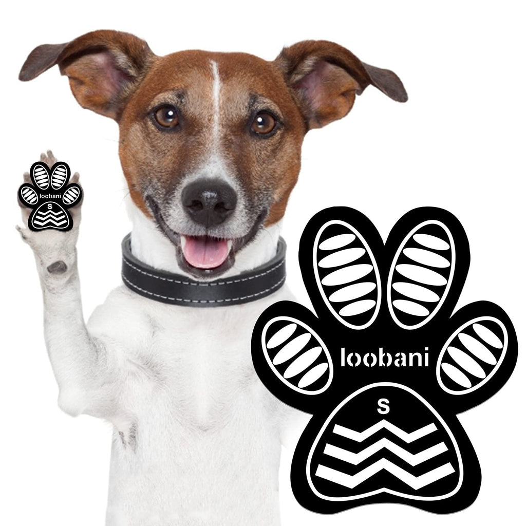 LOOBANI Dog Paw Protector Anti-Slip Grip Pad to Provides Traction and Brace for Weak Paws, Walk Assistant to Keeps Dogs from Slipping On Slippery Floors 6 Sets 24 Pads S (1-5/8"x1-3/8", 4-10 lbs) - PawsPlanet Australia
