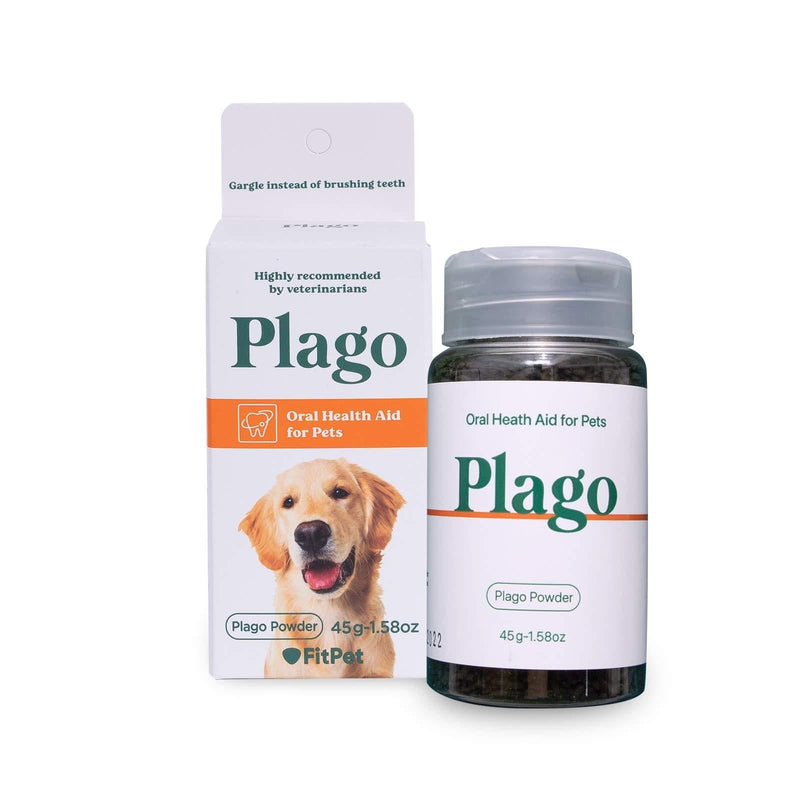 FITPET Plago Powder | Dog Dental Water additive for Bad Breath, Plaque, Tartar - PawsPlanet Australia