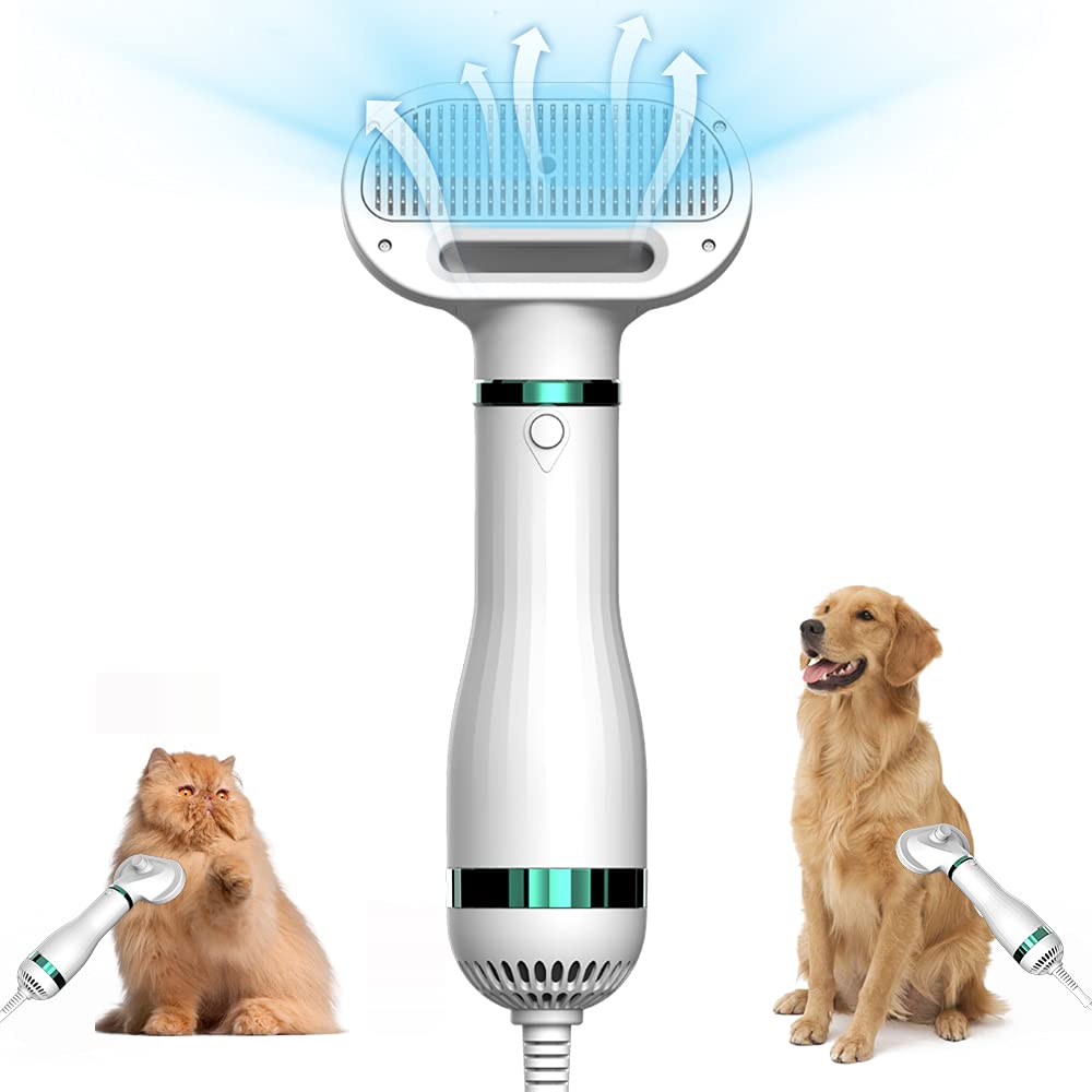 Moor 2 in 1 Pet Hair Dryer, Adjustable 3 Temperatures Settings, Professional Home Grooming Drying Blower for Large Dog, Small and Medium-Sized Dogs/Cats - PawsPlanet Australia
