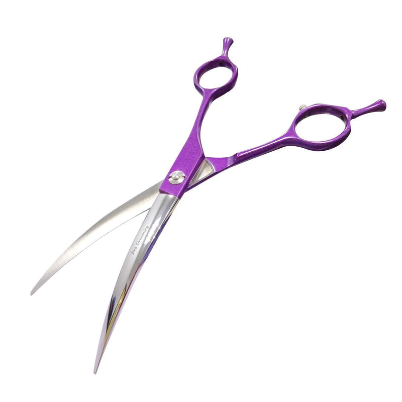 PetFun Dog Grooming Scissors, Pet Grooming Scissors Reversible Curved Scissors Grooming Scissors For Dogs Grooming Shears Tools Lightweight Right Handed 7” - PawsPlanet Australia