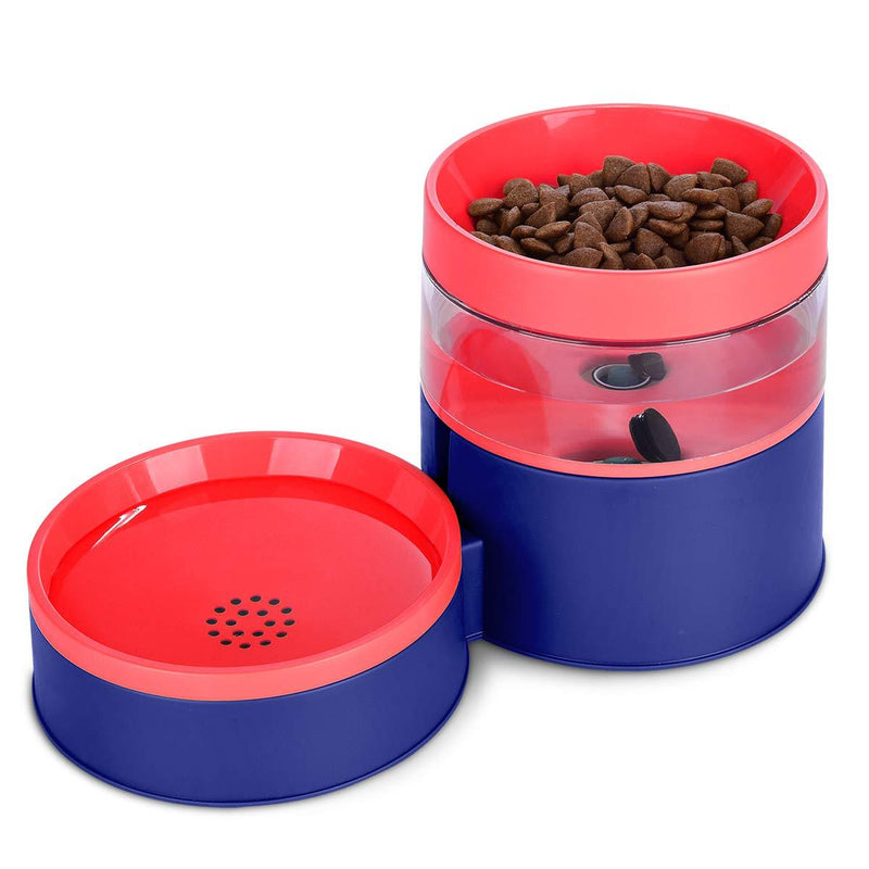 Yowea Cat Food Bowls Elevated, Raised Cat Bowls for Food and Water Set, Automatic Waterer Dispenser, Plastic Food Grade Material, No Spill Non Tip Over Pet Dish for Indoor Cats, Small Dogs(Blue) blue - PawsPlanet Australia