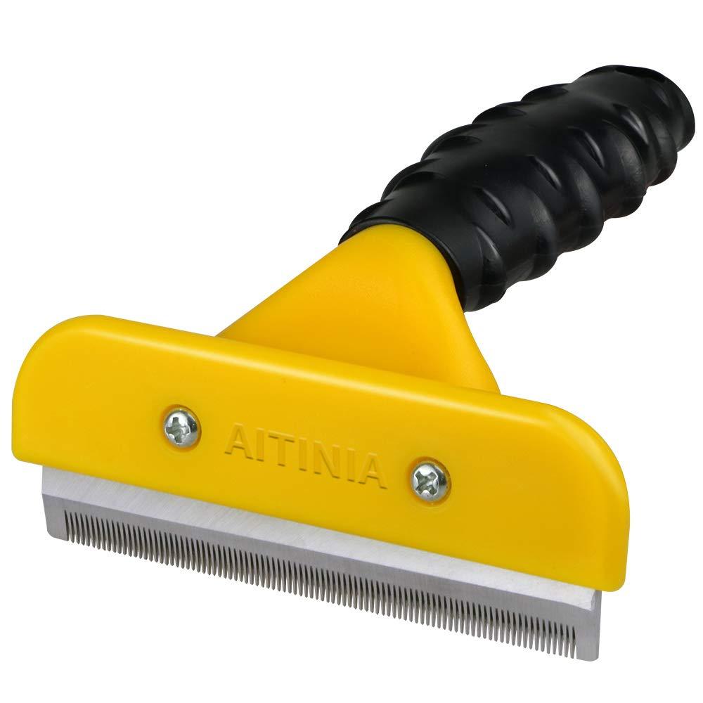 AITINIA Dog Brush for Grooming Dogs and Cats Shedding Hair Effectively Reduces Shedding by Up to 95% Professional Deshedding Tool - PawsPlanet Australia