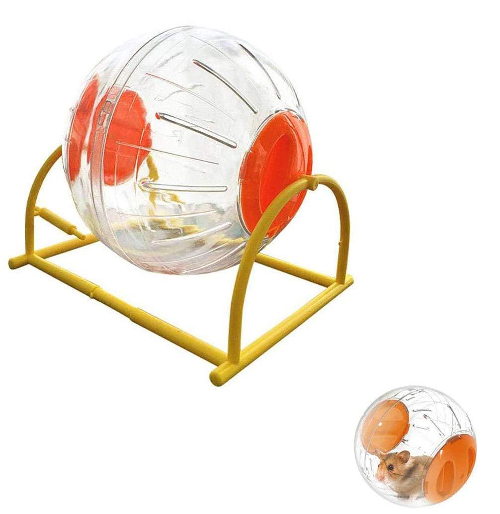 Valuxe Hamster Big Run-About Exercise Ball, Remote Hamster Gerbil Pet Waterproof Jogging Exercise Ball, Transparent Hamster Ball Special Toy Ball Breathable, Prevent Escape Suitable Orange - PawsPlanet Australia