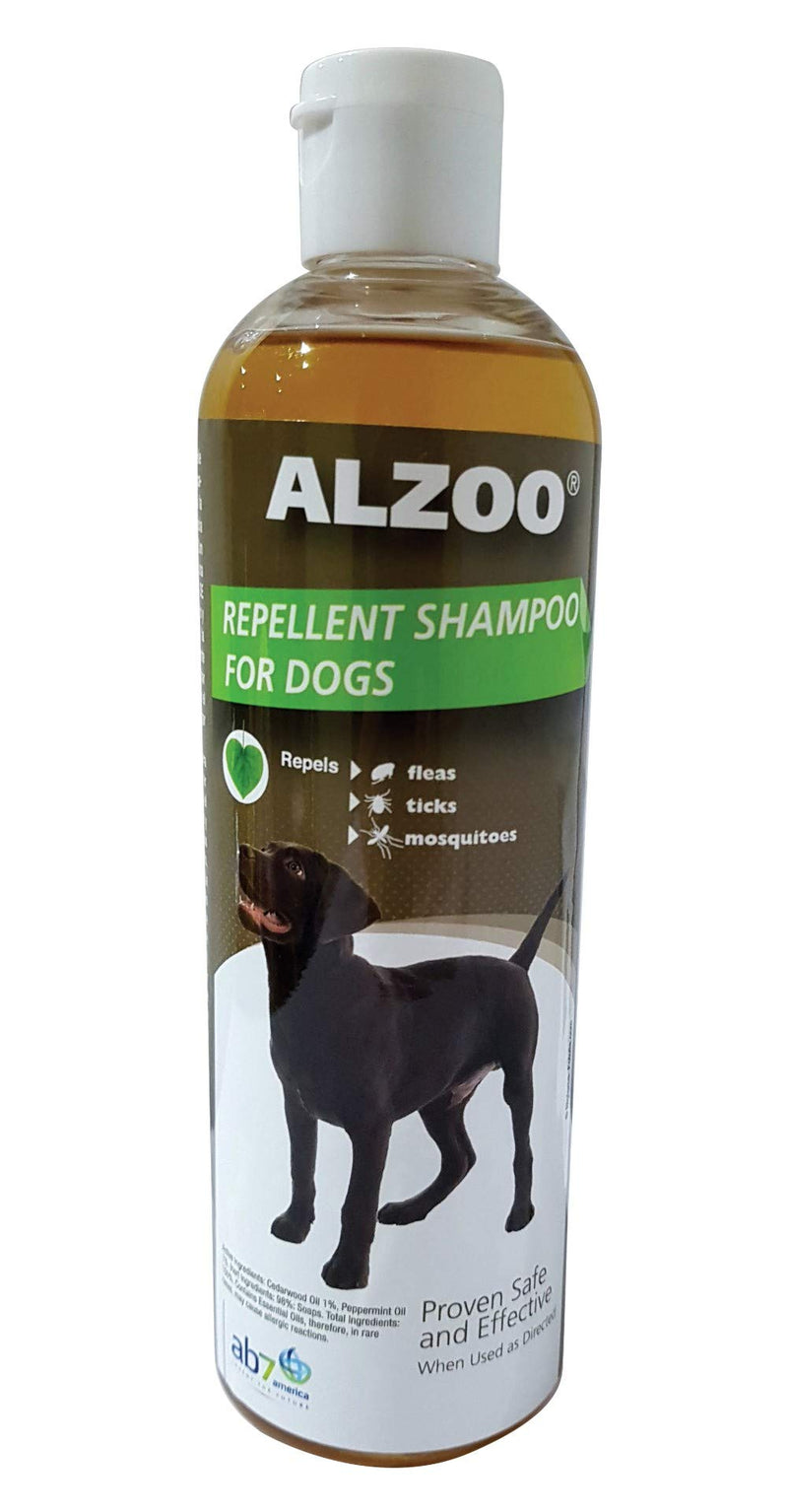 ALZOO Flea and Tick Repellent Shampoo for Dogs - Repels Fleas, Ticks, and Mosquitoes - Natural Ingredients with Essential Oils, Proven Effective Repellent - PawsPlanet Australia