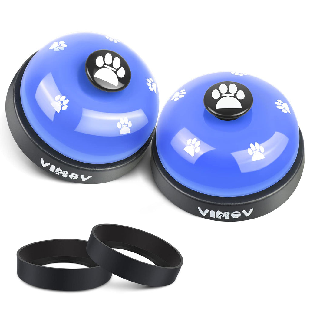 VIMOV Pet Training Bells, Set of 2 Dog Bells for Potty Training and Communication Device Blue - PawsPlanet Australia