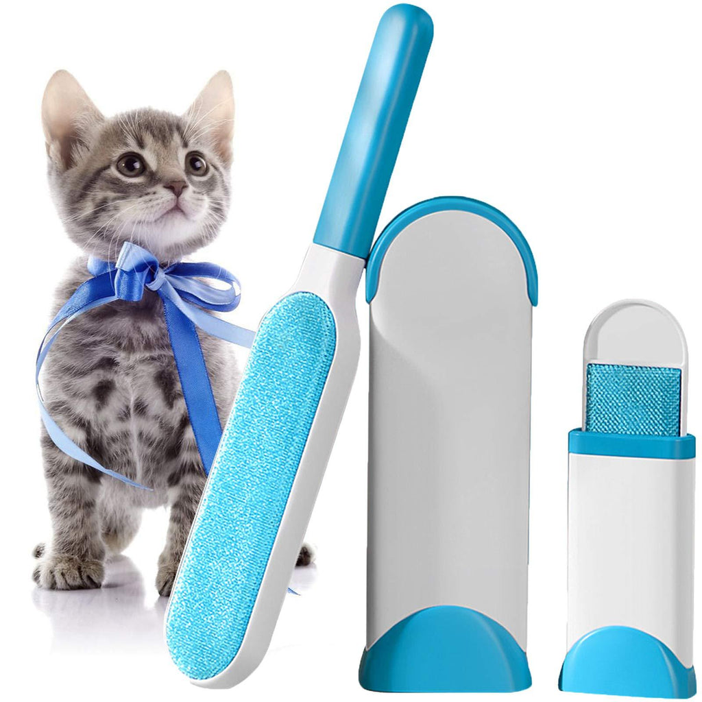 TIMIVO Pet Hair Remover, Dog Hair Remover, Cat Hair Remover, Efficient Animal Hair Removal Tool - Perfect for Furniture, Couch, Carpet, Car Seat, Clothing, Bedding, Fabric Blue - PawsPlanet Australia