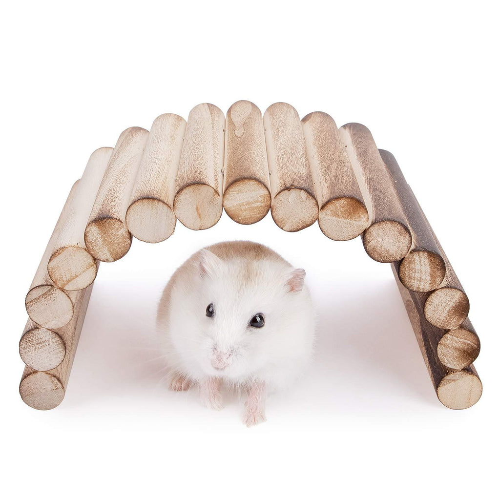 Niteangel Small Animal Climbing Toys - Suspension Bridge Ladder for Hamsters Gerbils Mice Rats Guinea Pigs or Other Small Pets 7.8'' x 3.9'' - PawsPlanet Australia