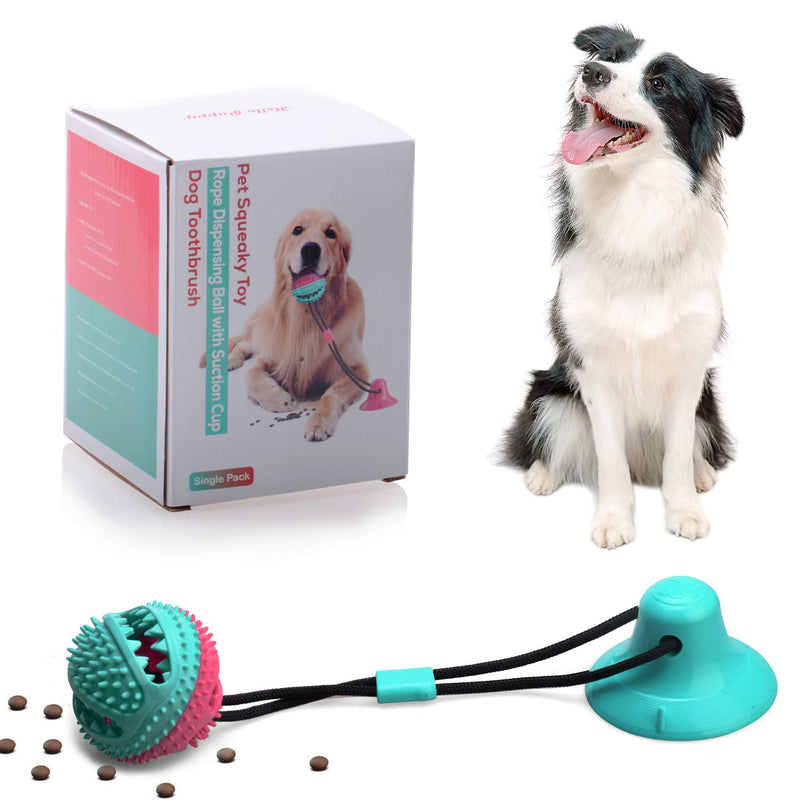 GORDITA Suction Cup Dog Toy, Dog Chew Toys for Aggressive Chewers, Dog Rope Ball Pull Toy with Suction Cup, Multifunction Molar Bite Toy Tug of War Dog Toy for Clean Teeth and Chewing 1 suction cup - PawsPlanet Australia