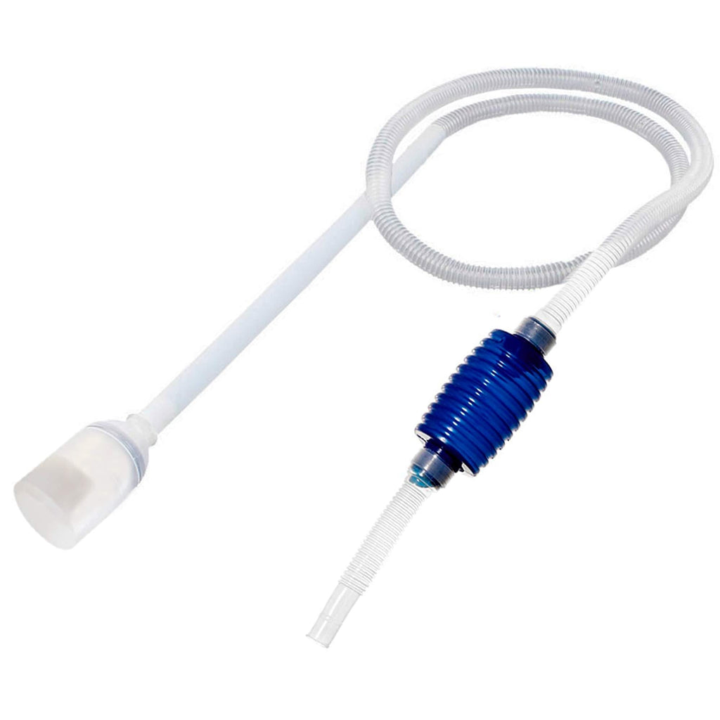 JOR Turtle Tank Siphon, Manual Hand Pump for Aquarium Water Change, Quick to Assemble & Easy to Use, Includes Flexible Standard Tubing, Netted Nozzle, Priming Bulb & Discharge Hose - PawsPlanet Australia