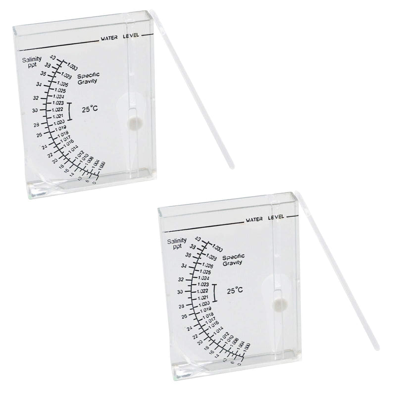 MY MIRONEY 2-Pack Salinity Tester Sea Hydrometer Salinity Meter Specific Gravity Test for Aquarium Fish Tank Water Marine Saltwater - PawsPlanet Australia