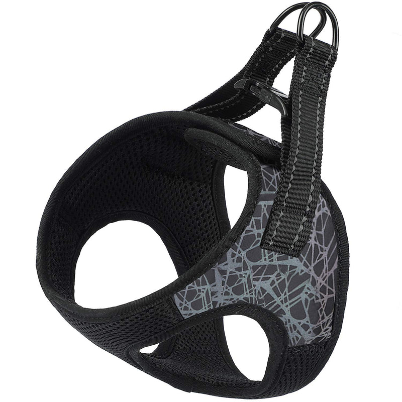 Timormode Dog Harness for Small Medium Dogs Cats, Soft Padded Mesh Breathable Dog Vest Step-in Reflective Pet Puppy Harness for Walking No Pulling No Choking 01 Black M Medium (chest girth 16.9-18.9" ) - PawsPlanet Australia