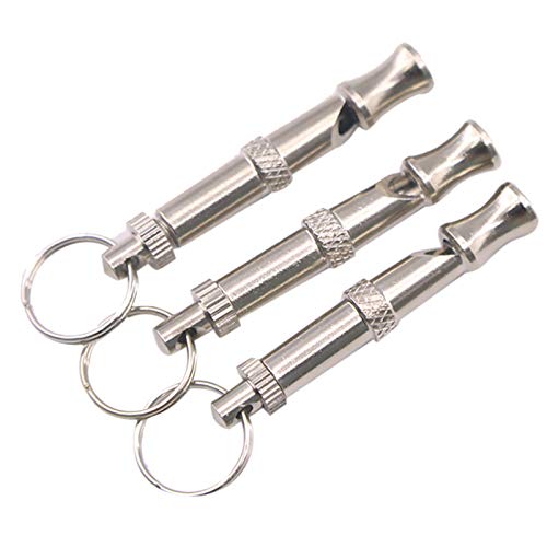 VizGiz 3 Pack Dog Whistle Training to Stop Barking to Make Dogs Come to You Ultrasonic Sound with Adjustable Frequencies Sit Down Recall Repel Silent Bark Control Tool - PawsPlanet Australia