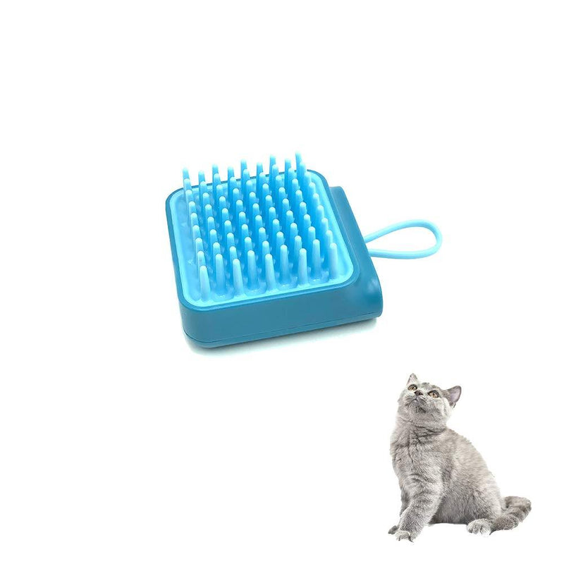 Lucky Direct Cat Brush Dog Brush Pet Bath Massage Brush, Soft Massage Washable, Combing Hair Beauty Cleaning Tool, Suitable for Short, Medium and Long Haired Pets (Blue) - PawsPlanet Australia