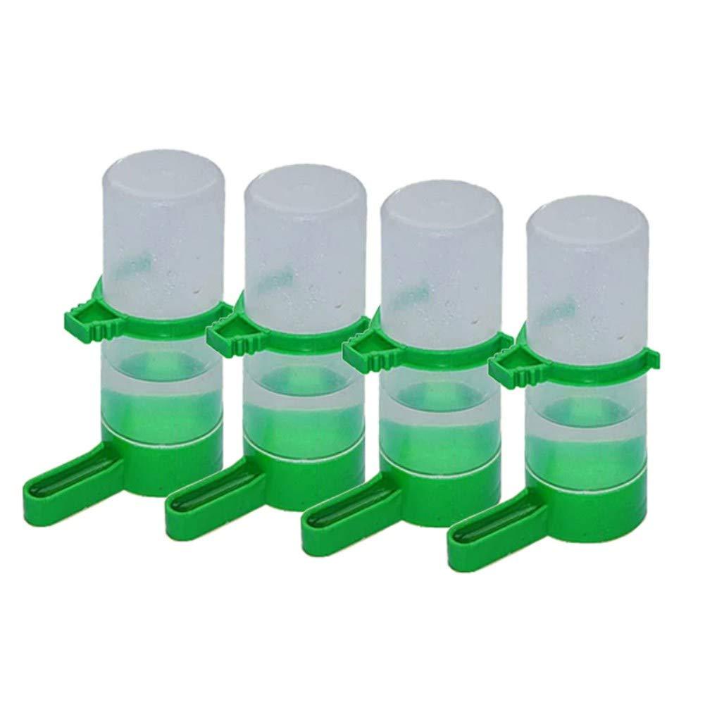 Smaroll 4PCS Water Feeder for Pets and Birds Plastic Drinker Waterer Clips for Parrorts Budgie Cockatiel Lovebirds L Blue - PawsPlanet Australia