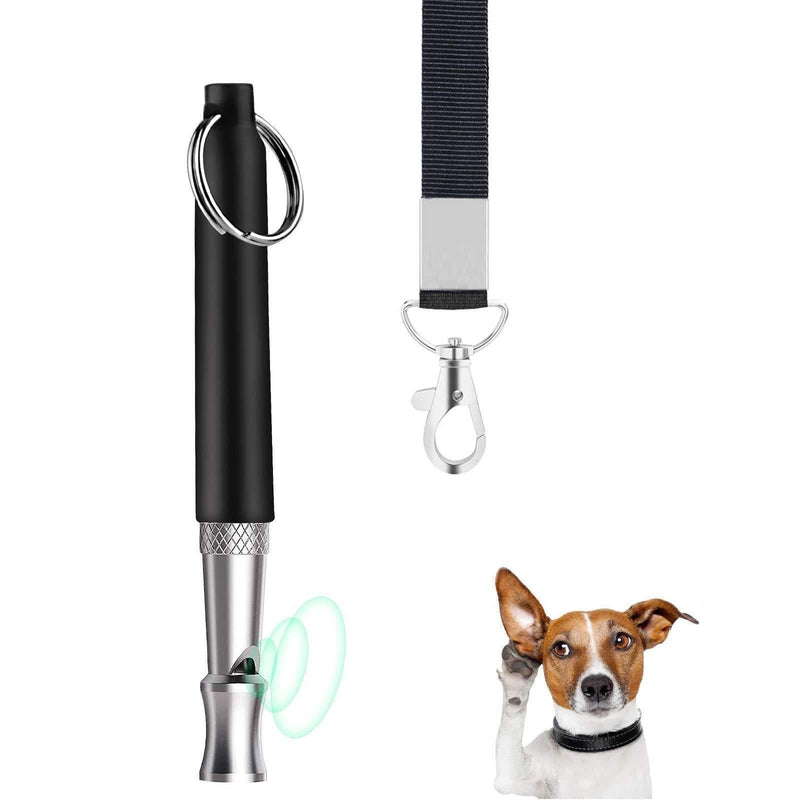 Dog Whistle to Stop Barking,Adjustable Pitch Ultrasonic Dog Training Whistle Silent Bark Control for Dogs- 1 Pack Dog Whistle with Free Lanyard Strap - PawsPlanet Australia