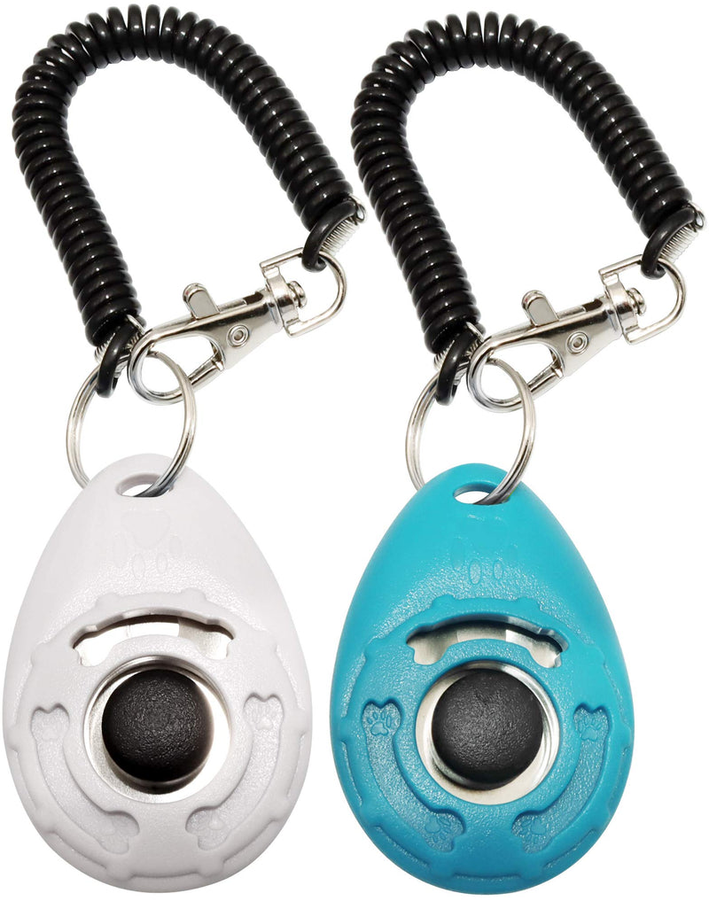 Training Clicker for Pet Like Dog Cat Horse Bird Dolphin Puppy, with Wrist Strap,2 Pcs - PawsPlanet Australia