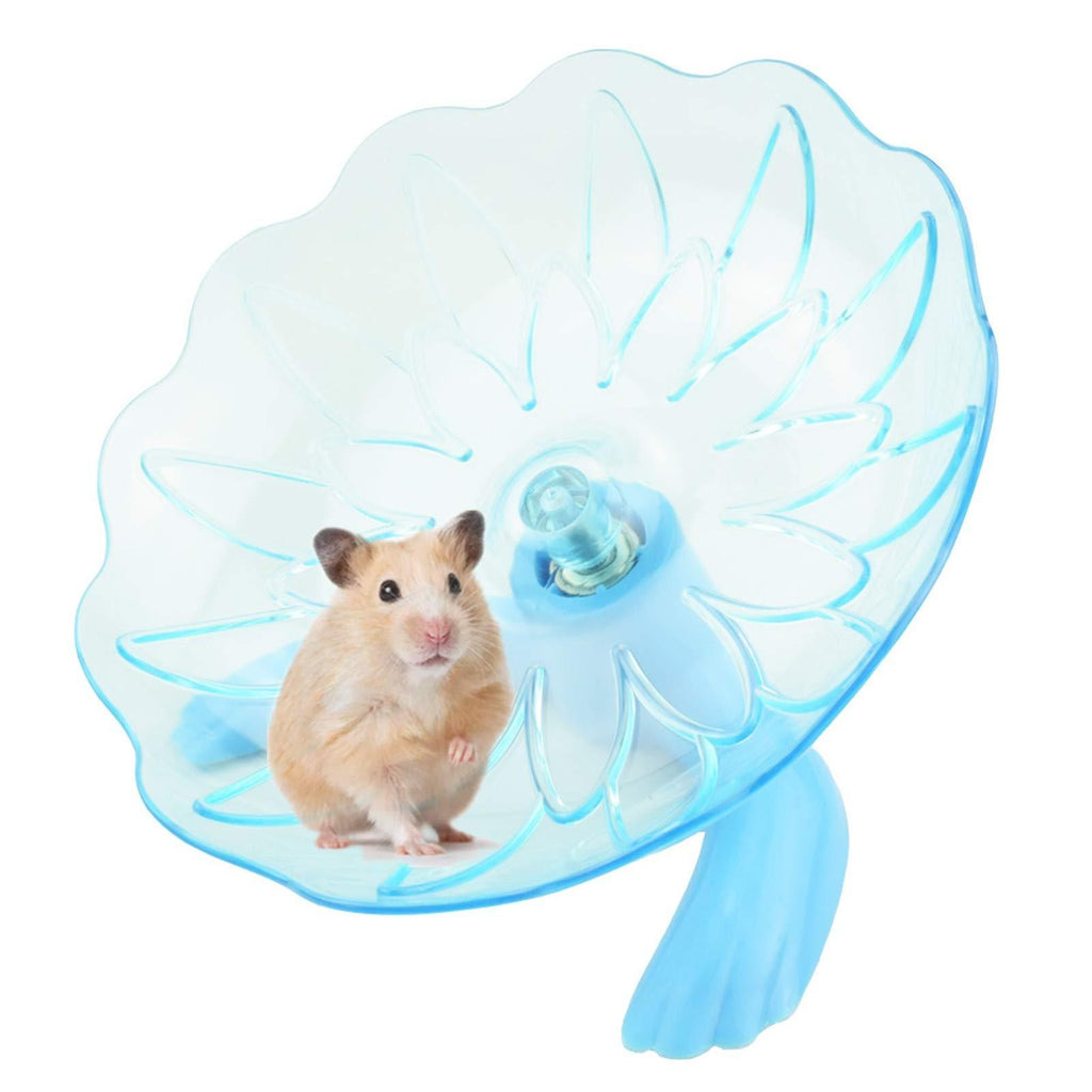 ACEDIVA Hamster Flying Saucer Silent Running Exercise Wheel for Hamsters, Gerbils, Mice,Hedgehog and Other Small Pets Silent Running Wheel Hamster Wheel Blue - PawsPlanet Australia