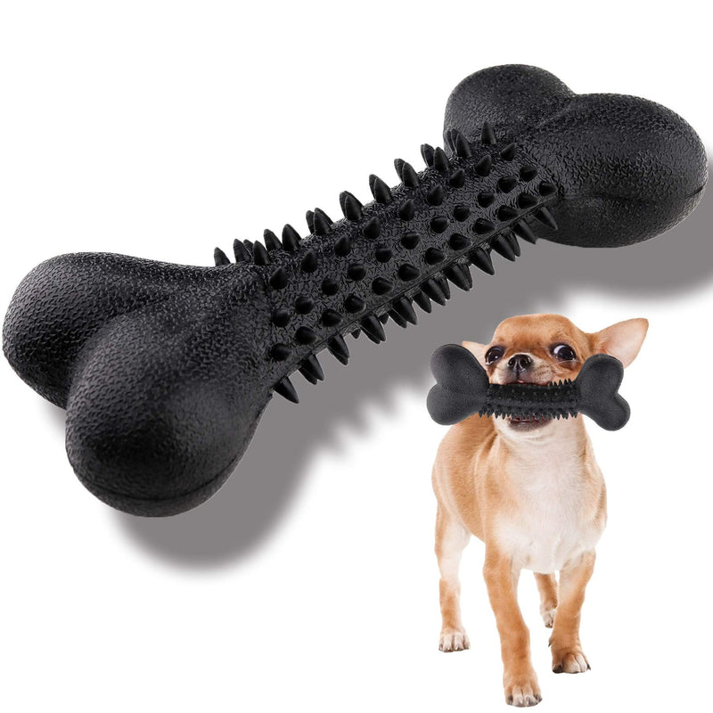 Dog Chew Toy for Aggressive Chewers Durable Dog Bone Toy for Medium/Large Dogs Puppy Chew Toys for Teething 100%Natural Rubber Black - PawsPlanet Australia