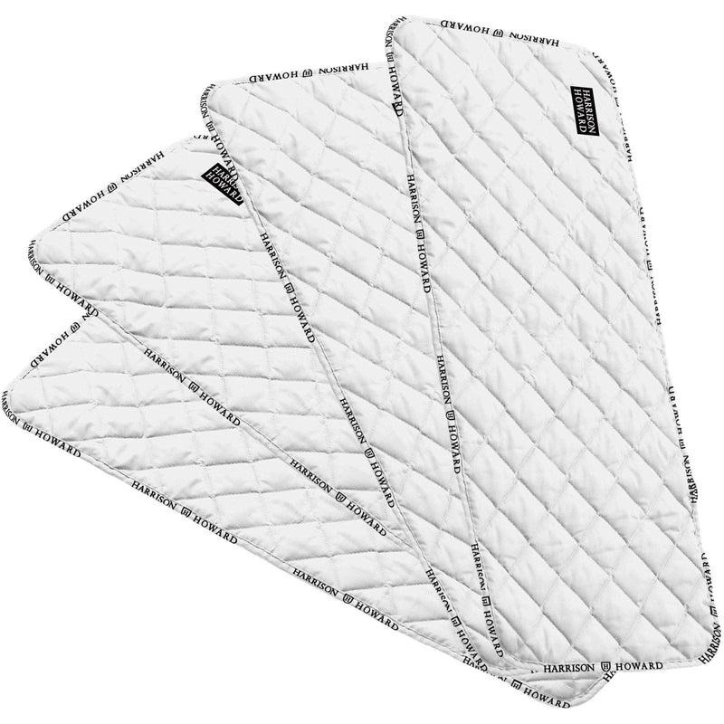 Harrison Howard Quilted Leg Wraps for Horse Set of 4 Medium (12" Height x 29" Length) White - PawsPlanet Australia