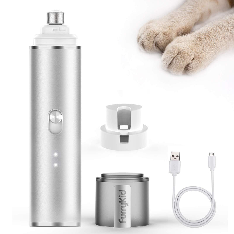 Furrykid Dog Nail Grinder with Upgrade 3 Grinding Ports, 2-Speed Switch, Low Noise Cat Nail Trimmer Rechargeable, Powerful & Painless Pet Paw Clippers, Pet Grooming - PawsPlanet Australia